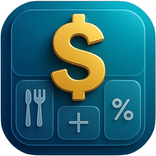 Tip Calculator Icon – Bill aur Tip calculation ke liye logo