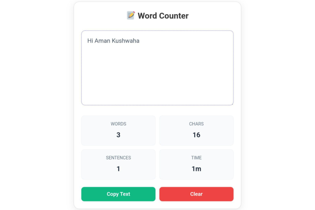 Word Counter