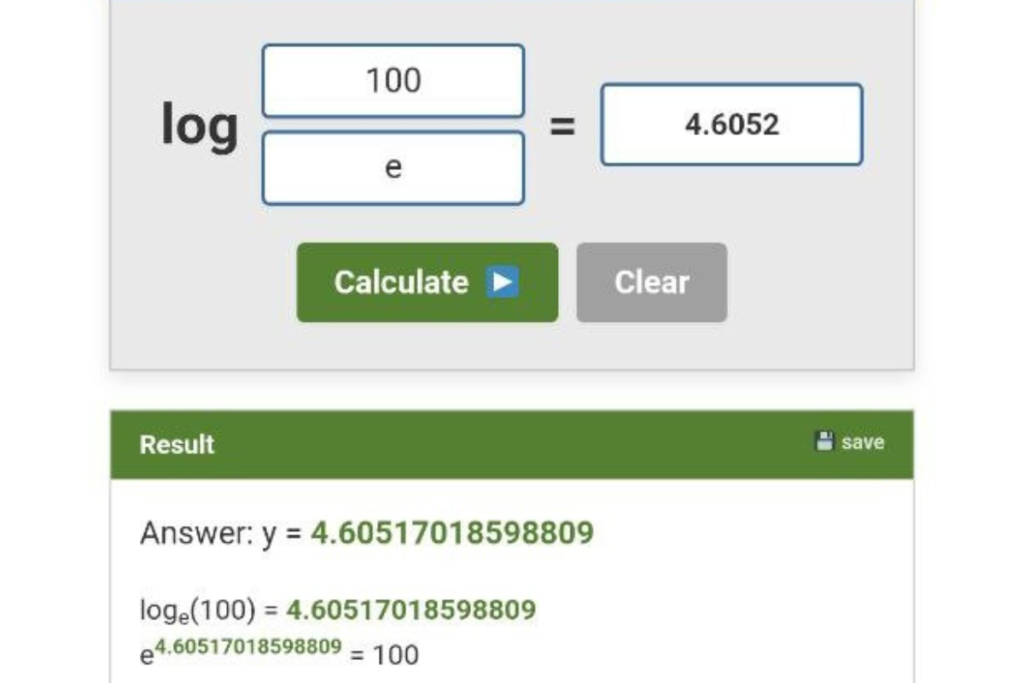 Log Calculator