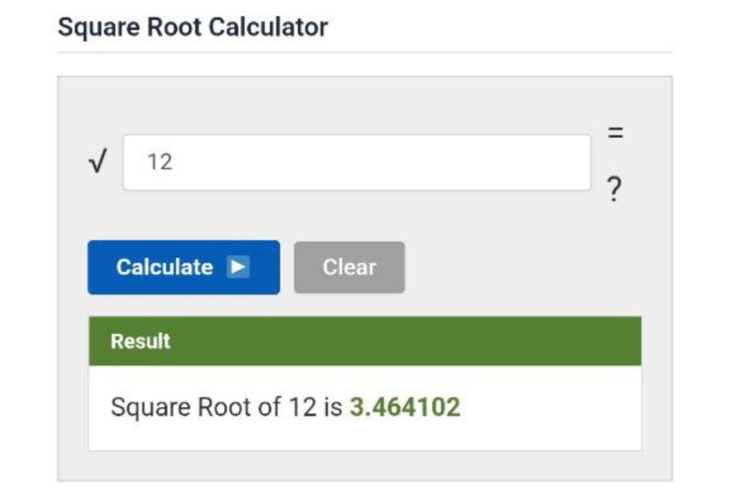 Root Calculator